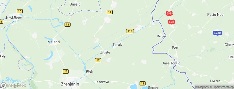 Torak, Serbia Map