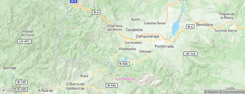 Toral de los Vados, Spain Map