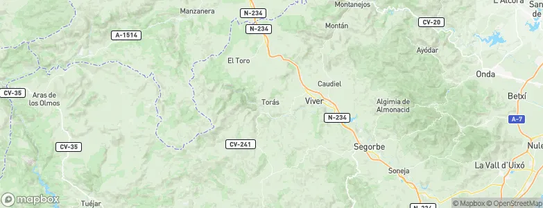 Torás, Spain Map