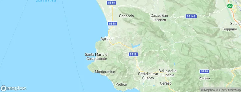 Torchiara, Italy Map