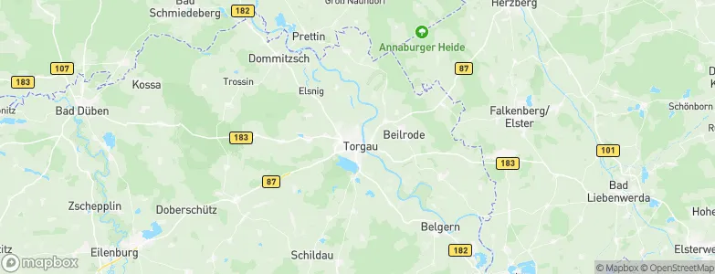 Torgau, Germany Map