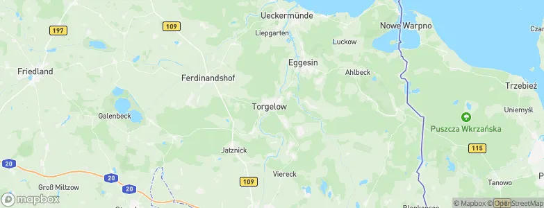 Torgelow, Germany Map