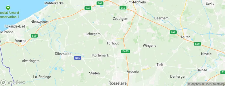 Torhout, Belgium Map