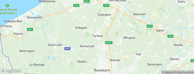 Torhout, Belgium Map
