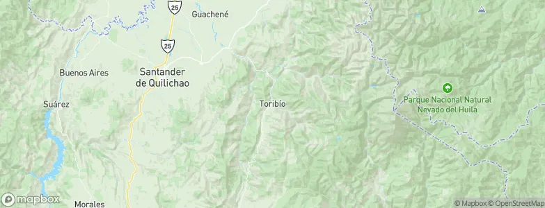 Toribío, Colombia Map