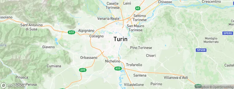 Torino, Italy Map