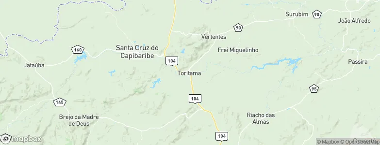 Toritama, Brazil Map