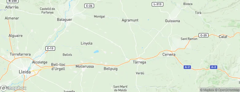 Tornabous, Spain Map