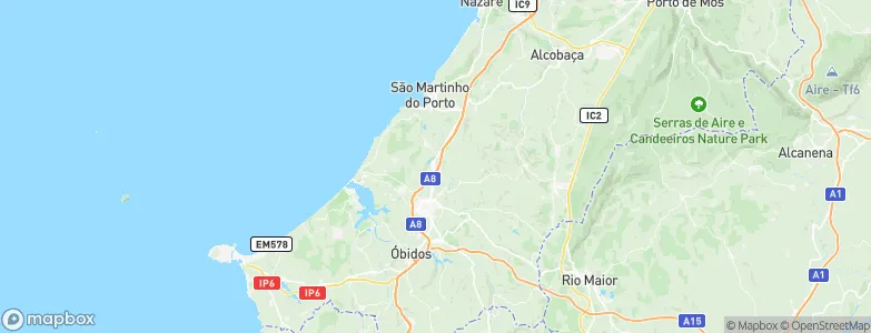 Tornada, Portugal Map