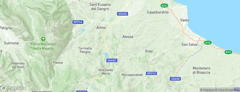 Tornareccio, Italy Map