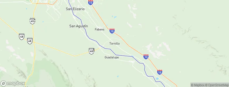Tornillo, United States Map