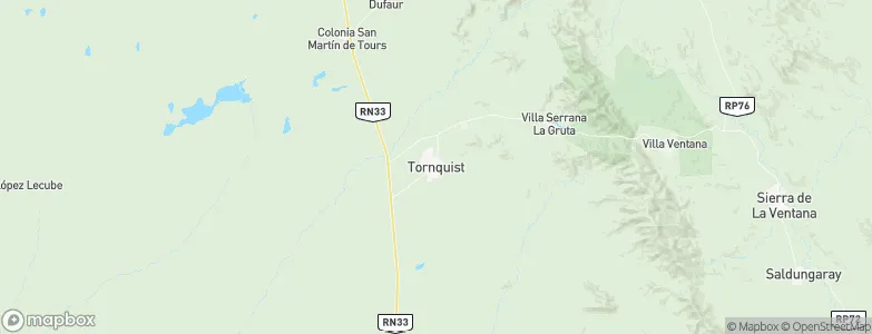 Tornquist, Argentina Map
