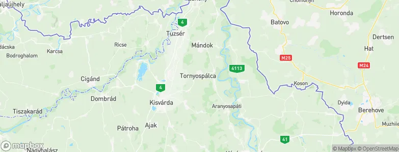Tornyospálca, Hungary Map