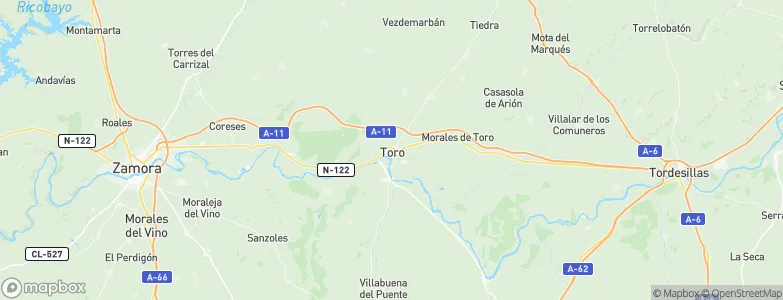 Toro, Spain Map