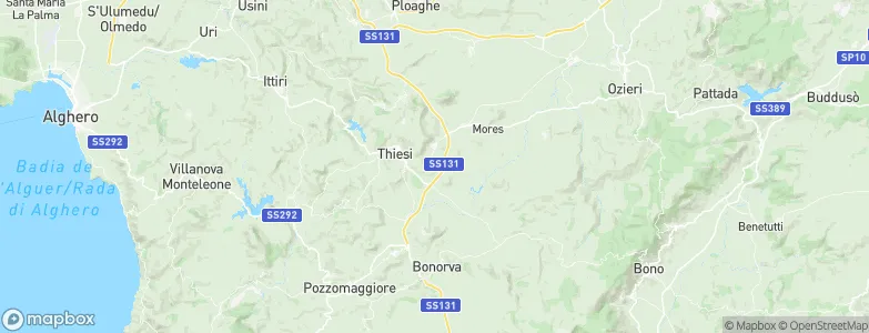 Torralba, Italy Map