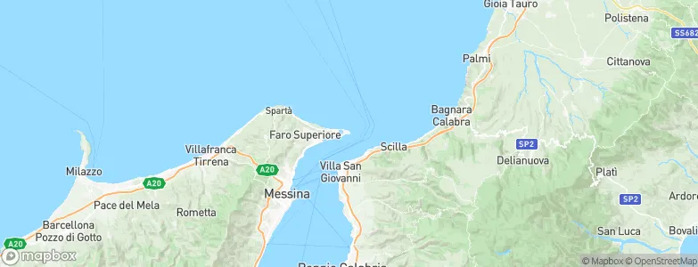 Torre di Faro, Italy Map