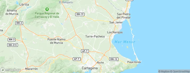 Torre Pacheco, Spain Map
