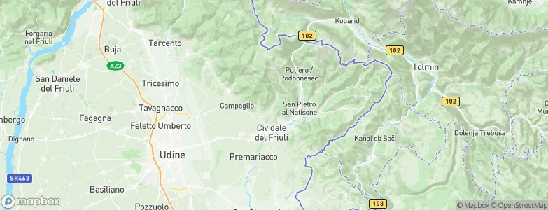 Torreano, Italy Map