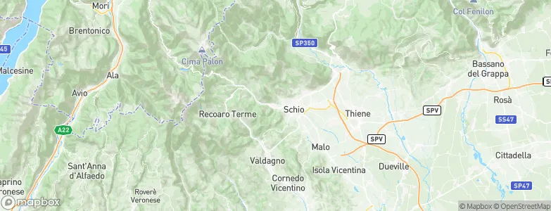 Torrebelvicino, Italy Map