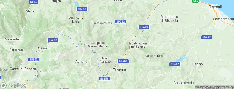 Torrebruna, Italy Map