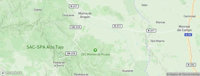 Torrecuadrada de Molina, Spain Map