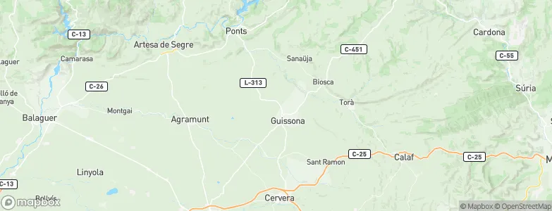 Torrefeta i Florejacs, Spain Map