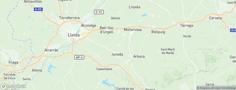 Torregrosa, Spain Map