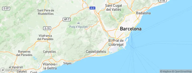 Torrelles de Llobregat, Spain Map