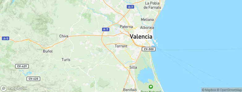 Torrent, Spain Map
