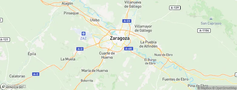 Torrero, Spain Map