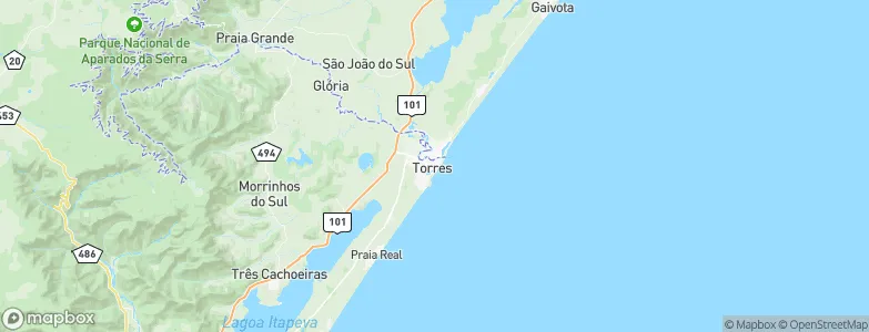 Torres, Brazil Map
