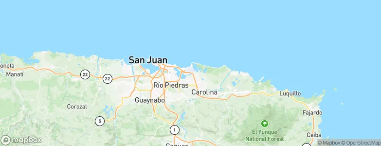 Torres de Carolinas, Puerto Rico Map