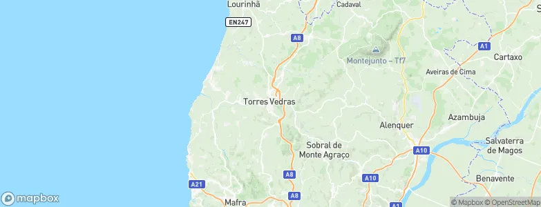 Torres Vedras (São Pedro e São Tiago), Portugal Map