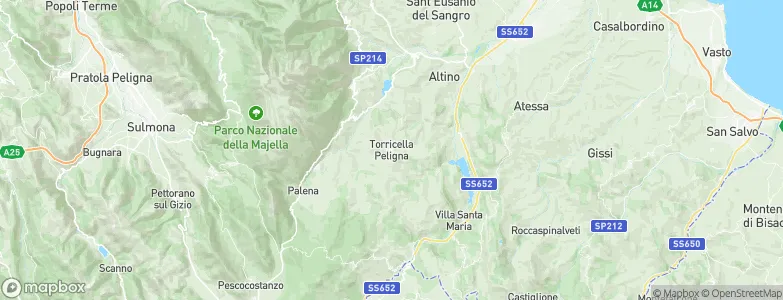 Torricella Peligna, Italy Map