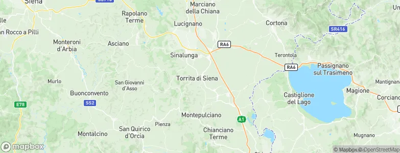 Torrita di Siena, Italy Map