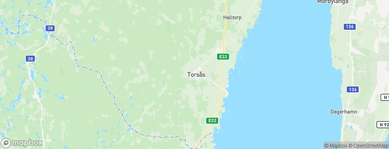 Torsås, Sweden Map