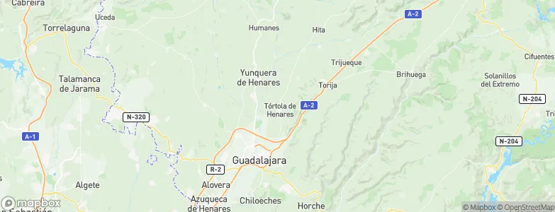 Tórtola de Henares, Spain Map