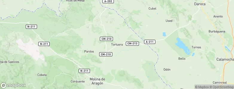 Tortuera, Spain Map