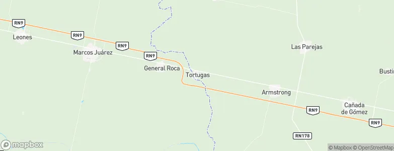 Tortugas, Argentina Map