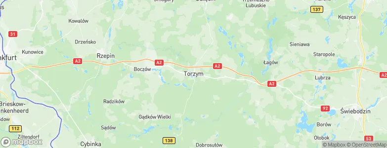 Torzym, Poland Map
