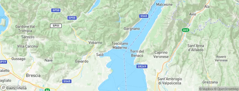 Toscolano-Maderno, Italy Map