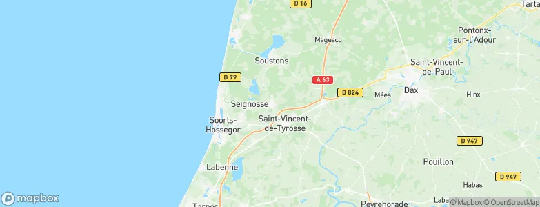 Tosse, France Map