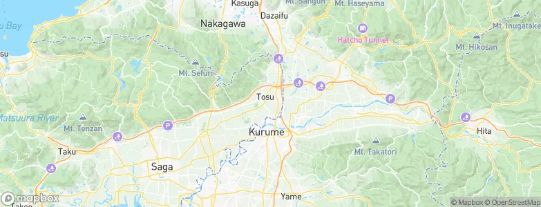 Tosu, Japan Map