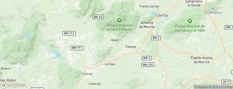 Totana, Spain Map