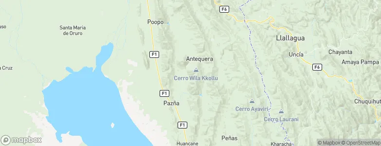 Totoral, Bolivia Map