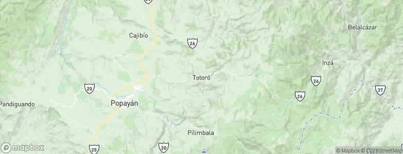 Totoró, Colombia Map