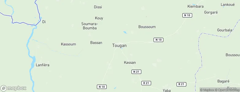 Tougan, Burkina Faso Map