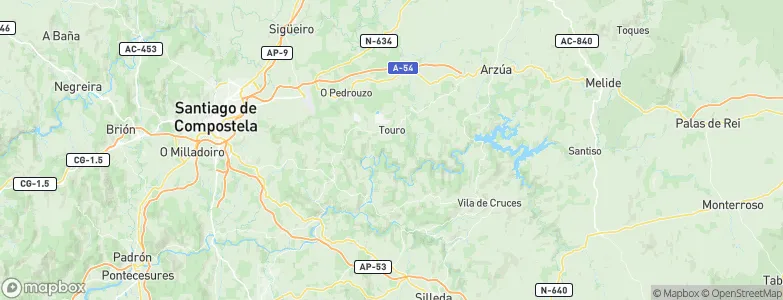 Touro, Spain Map