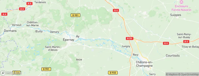 Tours-sur-Marne, France Map