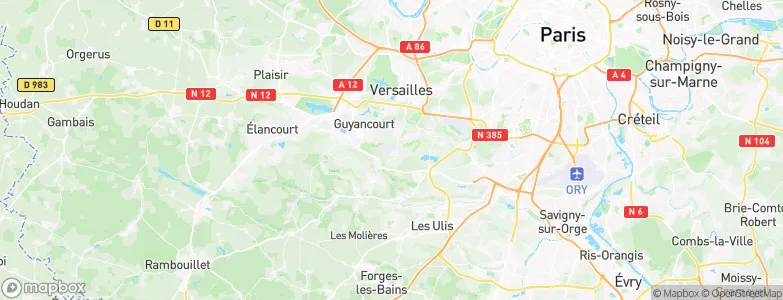 Toussus-le-Noble, France Map